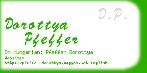 dorottya pfeffer business card